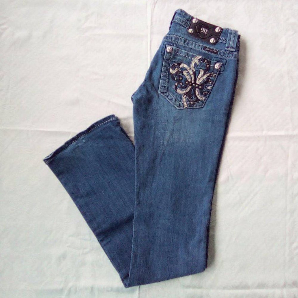 Miss Me Fleur De Lis Jeans